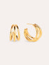 Earrings Aro Triple - Gold plating