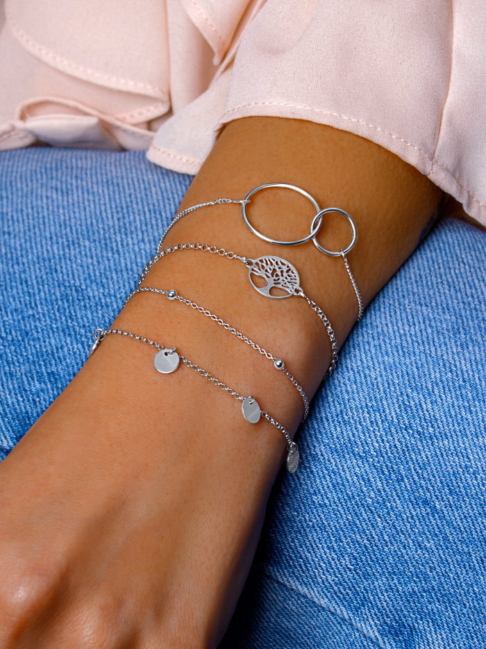 Silver Dots Bracelet