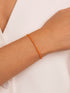 Bracelet Fil Orange Argent Plaqué Or