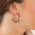 Boucles d'oreilles créoles Lina - Multicolore