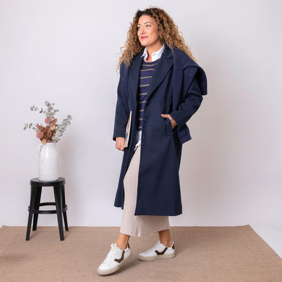 Mantel Aldam - Navy blau