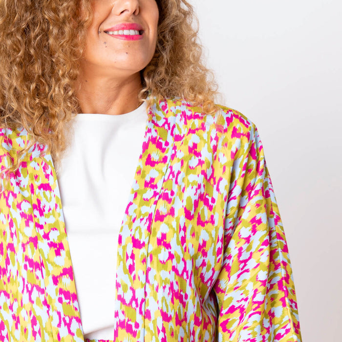 Kimono mit Zafra-Print – Mehrfarbig