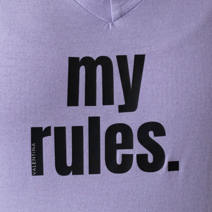 Minhas regras t -shirt - roxo