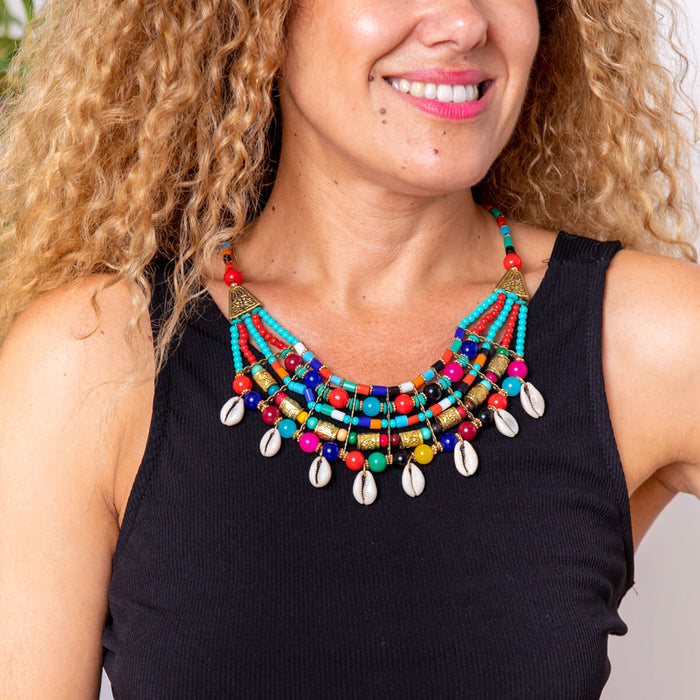 Halskette Mali - Mehrfarbig