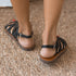 Sandale plate Roma - Noir