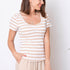 Lometa Rayas T -shirt - Beige