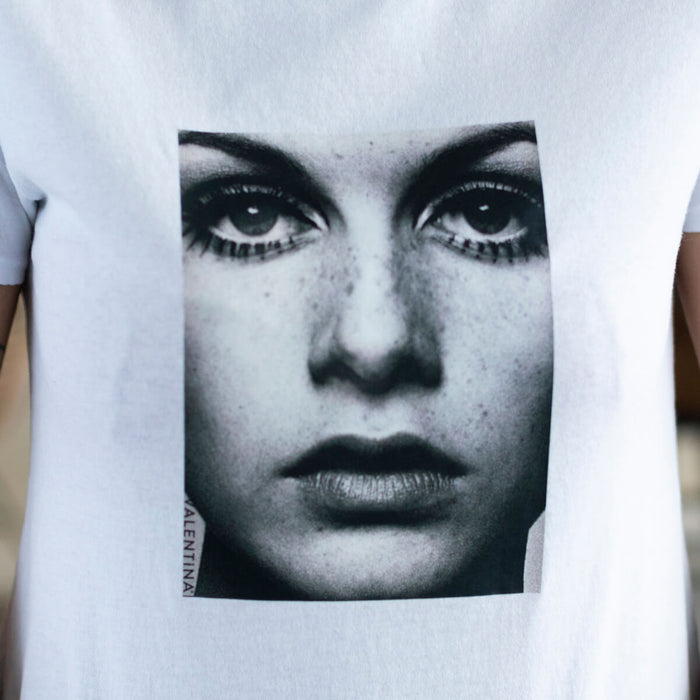 T-shirt années 60 - Blanc
